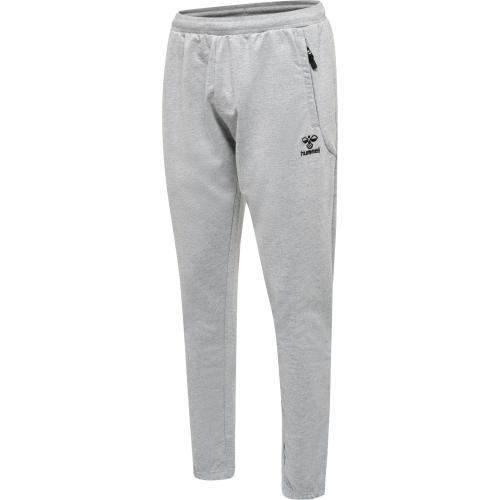 Hummel Hmlmove Grid Cotton Pants - grey melange (Grösse: S) von Hummel