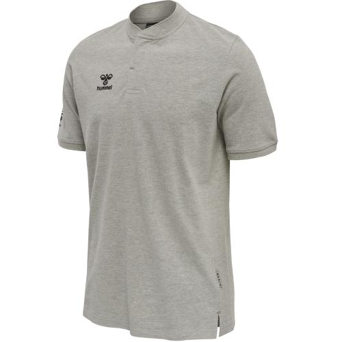 Hummel Hmlmove Grid Polo - grey melange (Grösse: M) von Hummel