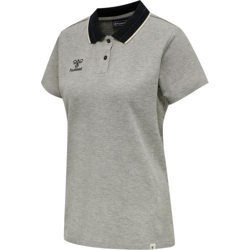 Hummel Hmlmove Polo Woman - grey melange (Grösse: 2XL) von Hummel