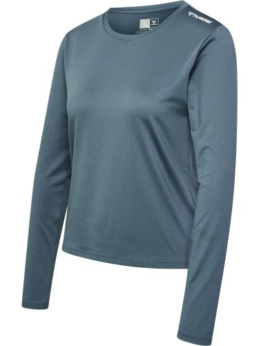 Hummel Hmlmt Aura Mesh T-Shirt L/S - stormy weather (Grösse: M) von Hummel