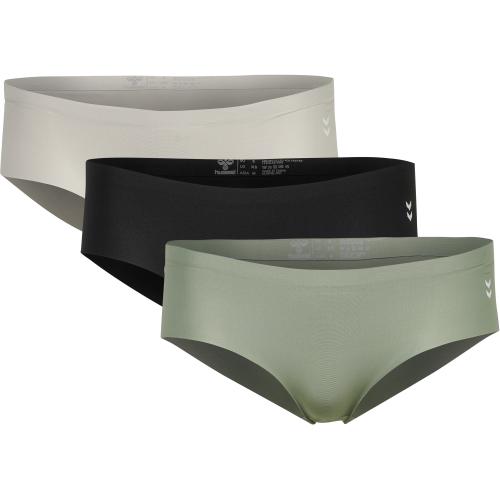 Hummel Hmlmt Breeze Hipster 3-Pack - black/lily pad/chateau gray (Grösse: XS) von Hummel