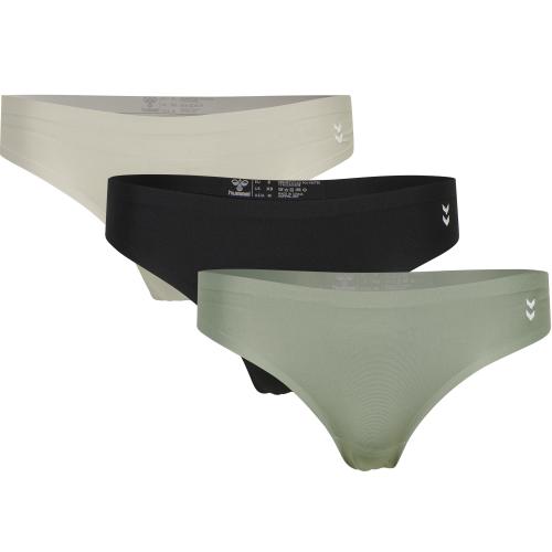 Hummel Hmlmt Breeze Thong 3-Pack - black/lily pad/chateau gray (Grösse: XS) von Hummel