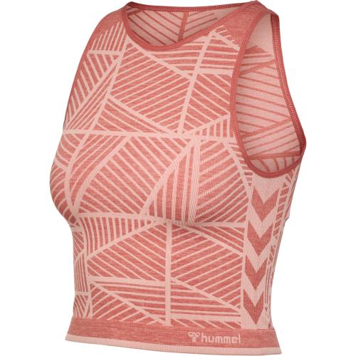 Hummel Hmlmt Energy Seamless Crop Top - withered rose/rose tan melange (Grösse: M) von Hummel