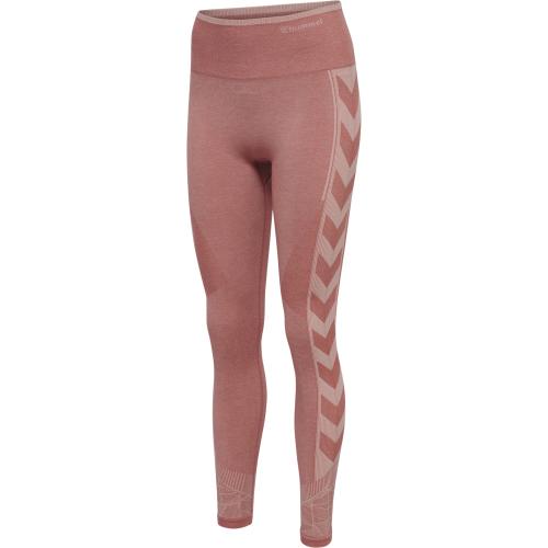 Hummel Hmlmt Energy Seamless Hw Tights - withered rose/rose tan melange (Grösse: L) von Hummel