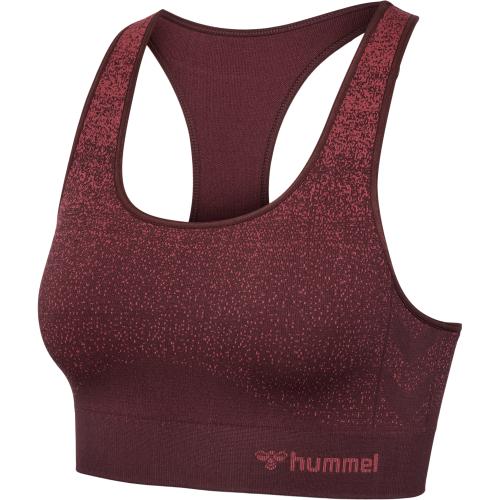 Hummel Hmlmt Fade Seamless Sports Top - bitter chocolate/mineral red (Grösse: XS) von Hummel