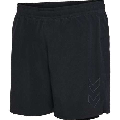 Hummel Hmlmt Fast 2 In 1 Shorts - black (Grösse: 2XL) von Hummel