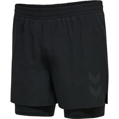 Hummel Hmlmt Force 2 In 1 Shorts - black (Grösse: L) von Hummel