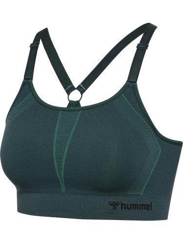 Hummel Hmlmt Power Seamless Sports Bra - green gables (Grösse: L) von Hummel