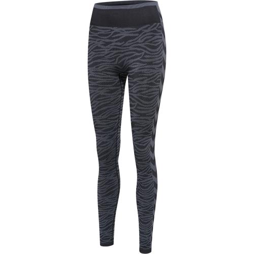 Hummel Hmlmt Saga Seamless Mw Tights - black/asphalt melange (Grösse: M) von Hummel