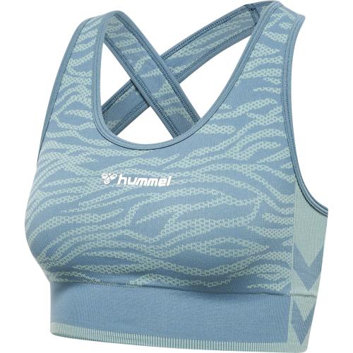 Hummel Hmlmt Saga Seamless Sports Top - north atlantic/blue surf melan (Grösse: L) von Hummel