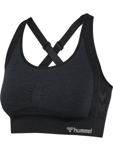 Hummel Hmlmt Shine Seamless Sports Bra - black melange (Grösse: L) von Hummel