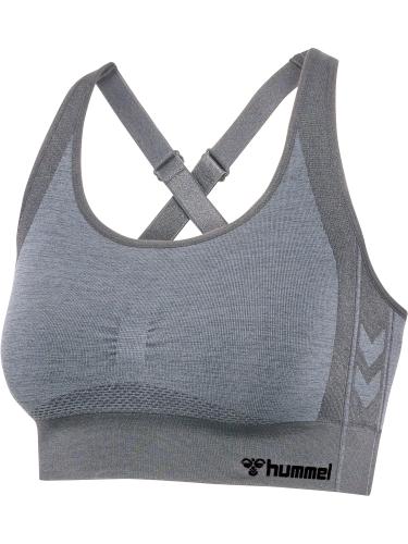 Hummel Hmlmt Shine Seamless Sports Bra - quiet shade/sharkskin melange (Grösse: L) von Hummel