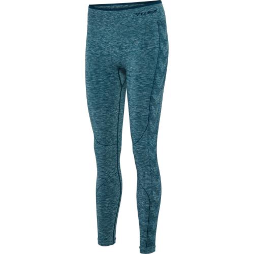 Hummel Hmlmt Una Seamless Mid Waist Tights - deep teal melange (Grösse: L) von Hummel