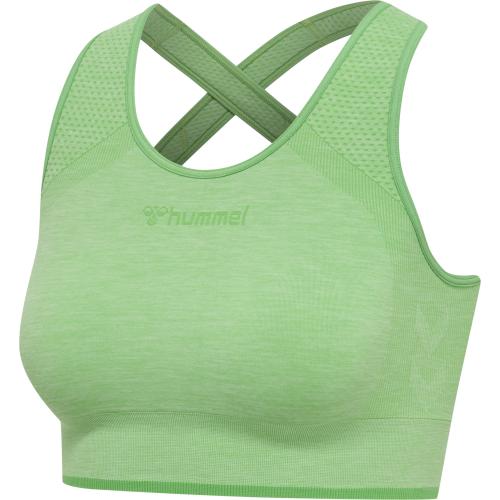 Hummel Hmlmt Una Seamless Sports Top - summer green melange (Grösse: XS) von Hummel