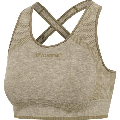 Hummel Hmlmt Una Seamless Sports Top - vetiver melange (Grösse: S) von Hummel