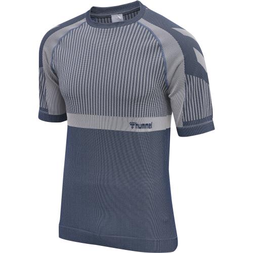 Hummel Hmlmt Unit Seamless T-Shirt - insignia blue/chateau gray (Grösse: L) von Hummel