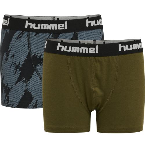 Hummel Hmlnolan Boxers 2-Pack - dark olive (Grösse: 158/164) von Hummel