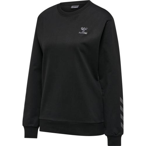 Hummel Hmloffgrid Cotton Sweatshirt Wo - jet black/forged iron (Grösse: S) von Hummel