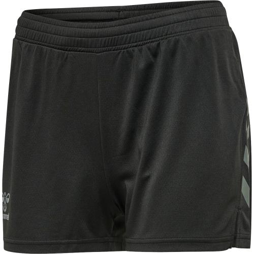 Hummel Hmlongrid Poly Shorts Wo - jet black/forged iron (Grösse: M) von Hummel