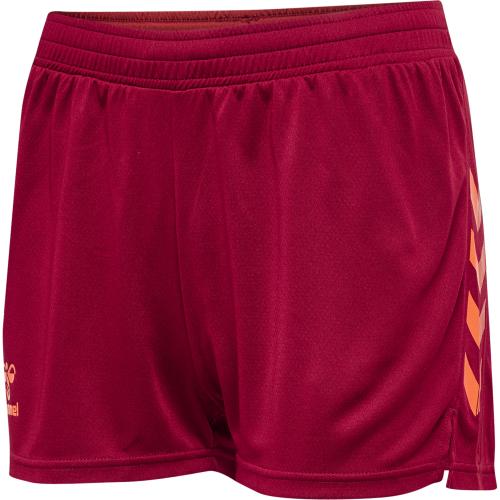 Hummel Hmlongrid Poly Shorts Wo - rhubarb/nasturtium (Grösse: L) von Hummel