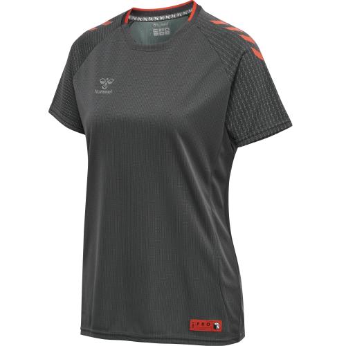 Hummel Hmlpro Grid Training Jersey S/S Wo - forged iron/quiet shade (Grösse: 2XL) von Hummel