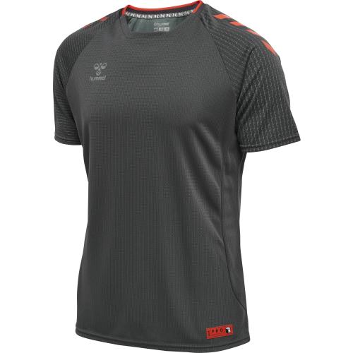 Hummel Hmlpro Grid Training Jersey S/S - forged iron/quiet shade (Grösse: XL) von Hummel