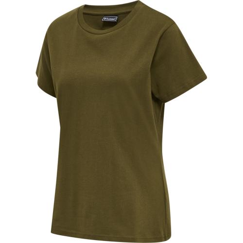 Hummel Hmlred Heavy T-Shirt S/S Woman - dark olive (Grösse: XS) von Hummel