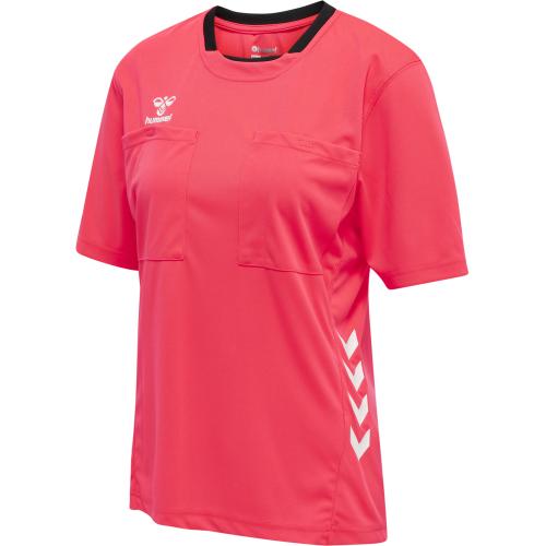 Hummel Hmlreferee Chevron Wo Jersey S/S - diva pink (Grösse: L) von Hummel