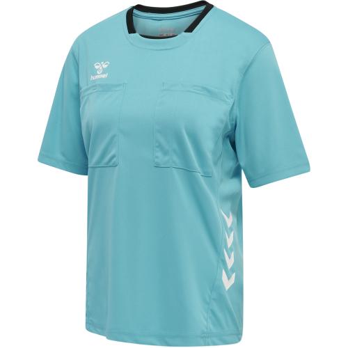 Hummel Hmlreferee Chevron Wo Jersey S/S - scuba blue (Grösse: 2XL) von Hummel