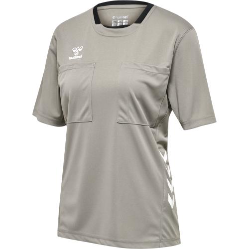 Hummel Hmlreferee Chevron Wo Jersey S/S - steeple gray (Grösse: 2XL) von Hummel