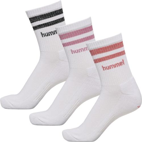 Hummel Hmlretro Lurex 3-Pack Socks Mix - mix ash rose/renaissance (Grösse: 39-42) von Hummel