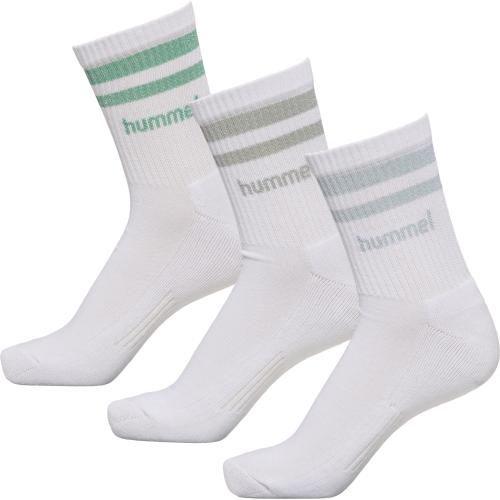 Hummel Hmlretro Lurex 3-Pack Socks Mix - mix green spruce/celestialblue (Grösse: 35-38) von Hummel