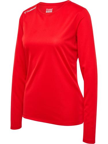 Hummel Hmlrun Jersey L/S Woman - tango red (Grösse: XL) von Hummel