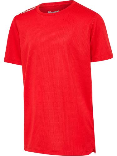 Hummel Hmlrun Jersey S/S Kids - tango red (Grösse: 164) von Hummel