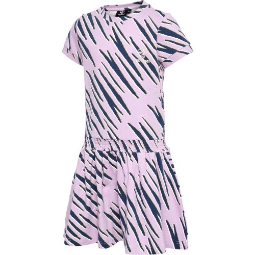 Hummel Hmlrushy Aop Dress S/S - orchid bloom (Grösse: 104) von Hummel