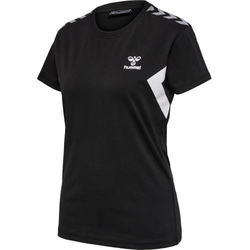 Hummel Hmlstaltic Cotton T-Shirt S/S Woman - black (Grösse: S) von Hummel