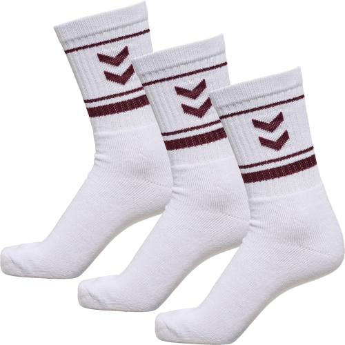 Hummel Hmlstripe Crew 3-Pack Socks - burgundy (Grösse: 46-48) von Hummel