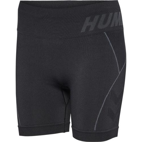 Hummel Hmlte Christel Seamless Shorts - black/asphalt melange (Grösse: XS) von Hummel