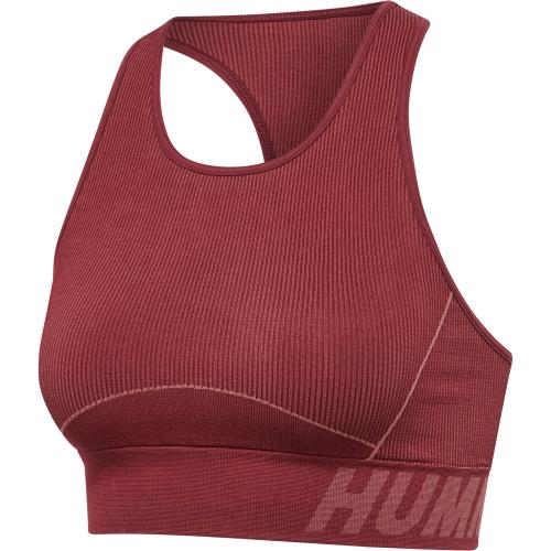 Hummel Hmlte Christel Seamless Sports Top - cabernet/apple butter melange (Grösse: XS) von Hummel