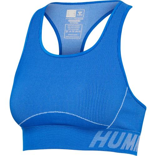 Hummel Hmlte Christel Seamless Sports Top - placid blue/lapis blue melange (Grösse: XS) von Hummel