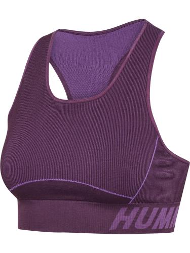 Hummel Hmlte Christel Seamless Sports Top - plum perfect/bellflower melan (Grösse: L) von Hummel