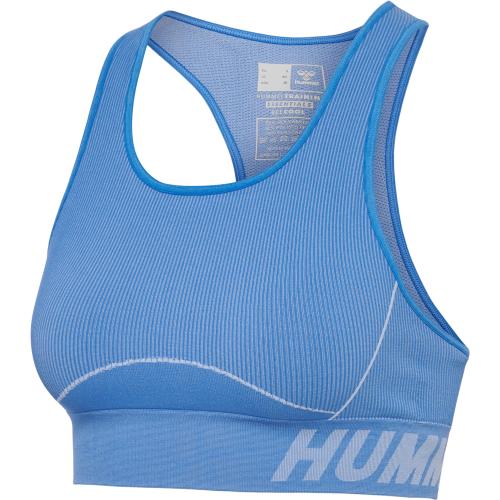 Hummel Hmlte Christel Seamless Sports Top - riviera/blue bell melange (Grösse: XL) von Hummel