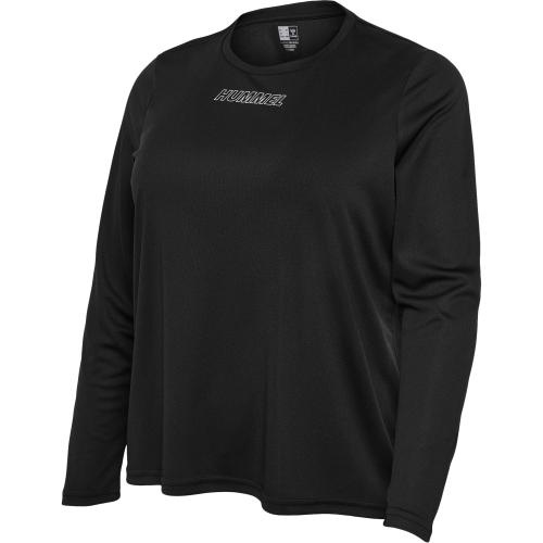 Hummel Hmlte Curvy T-Shirt L/S Plus - black (Grösse: 2XL) von Hummel