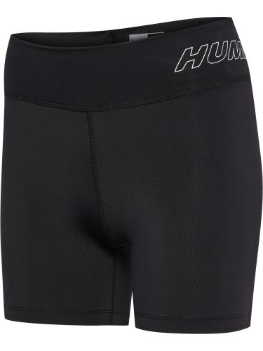 Hummel Hmlte Fundamental Mw Tight Shorts - black/white (Grösse: L) von Hummel