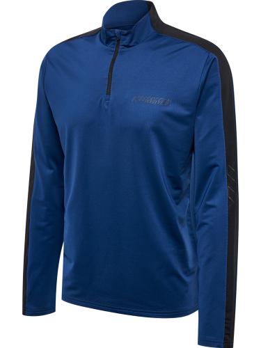 Hummel Hmlte Strength Pl Half Zip - insignia blue/black (Grösse: L) von Hummel