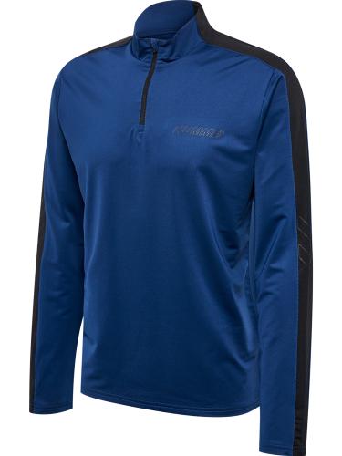 Hummel Hmlte Strength Pl Half Zip - insignia blue/black (Grösse: XL) von Hummel
