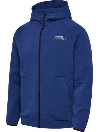 Hummel Hmltech Fleece Regular Zip Hoodie - estate blue (Grösse: XS) von Hummel