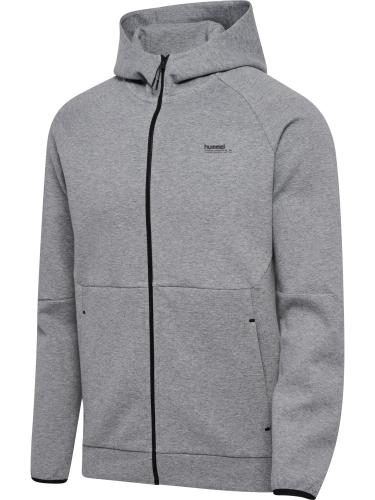 Hummel Hmltech Fleece Regular Zip Hoodie - grey melange (Grösse: L) von Hummel