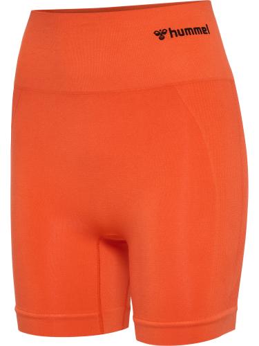 Hummel Hmltif Seamless Shorts - tangerine tango (Grösse: XS) von Hummel