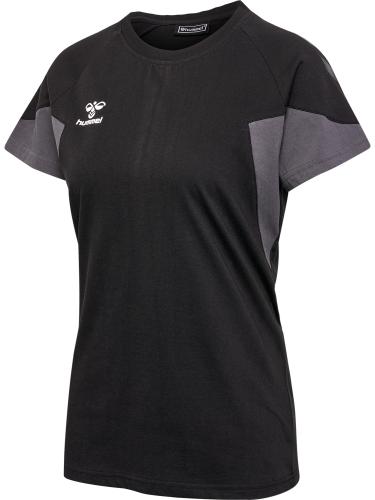 Hummel Hmltravel T-Shirt S/S Woman - black (Grösse: S) von Hummel